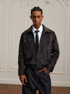 YADcrew Faux Horsehair Racing Jacket