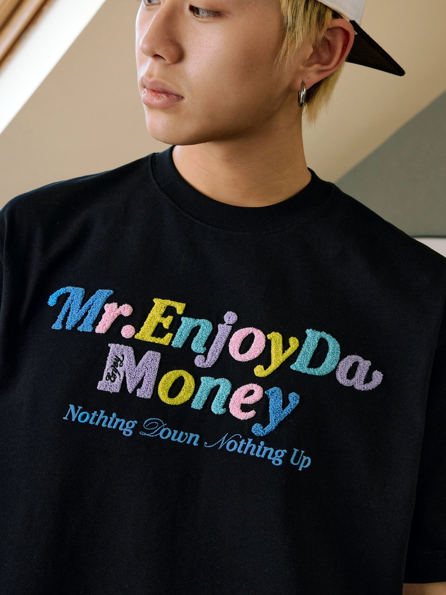 MEDM Multicolor Terry Embroidery Tee