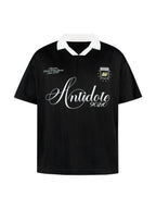 ANTIDOTE Striped Jersey Polo