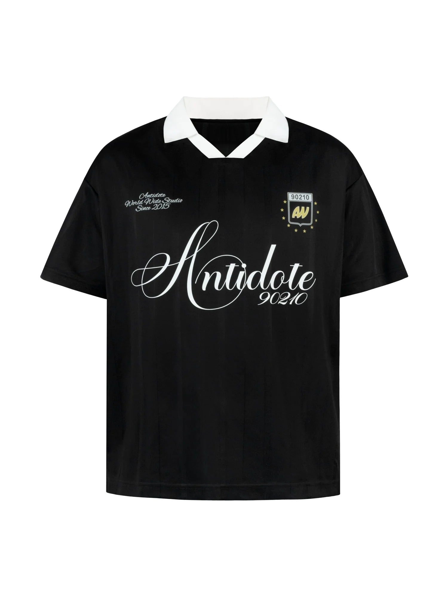 ANTIDOTE Striped Jersey Polo