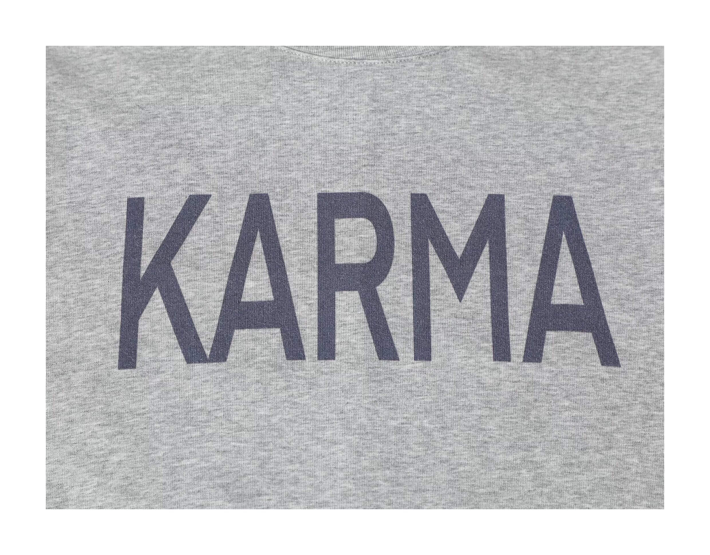 KARMANISTIC Logo Print Slim Fit Long Sleeve Tee