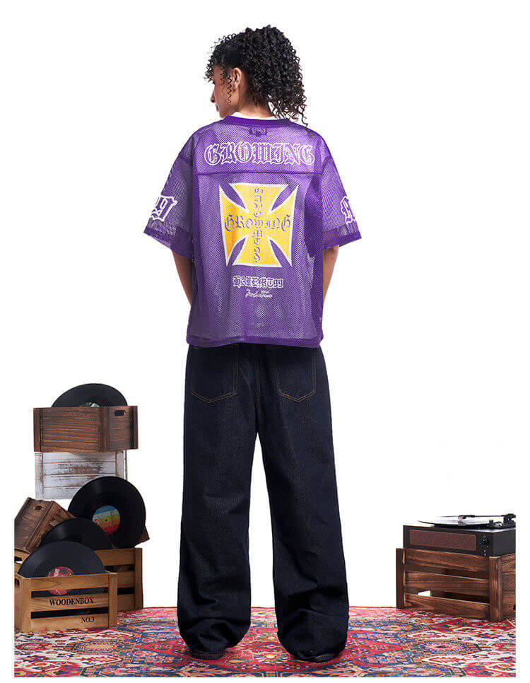 F3F Select 99 Cross Print Mesh Short Sleeve Jersey