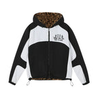 MEDM Reversible Leopard Fur Hooded Track Jacket
