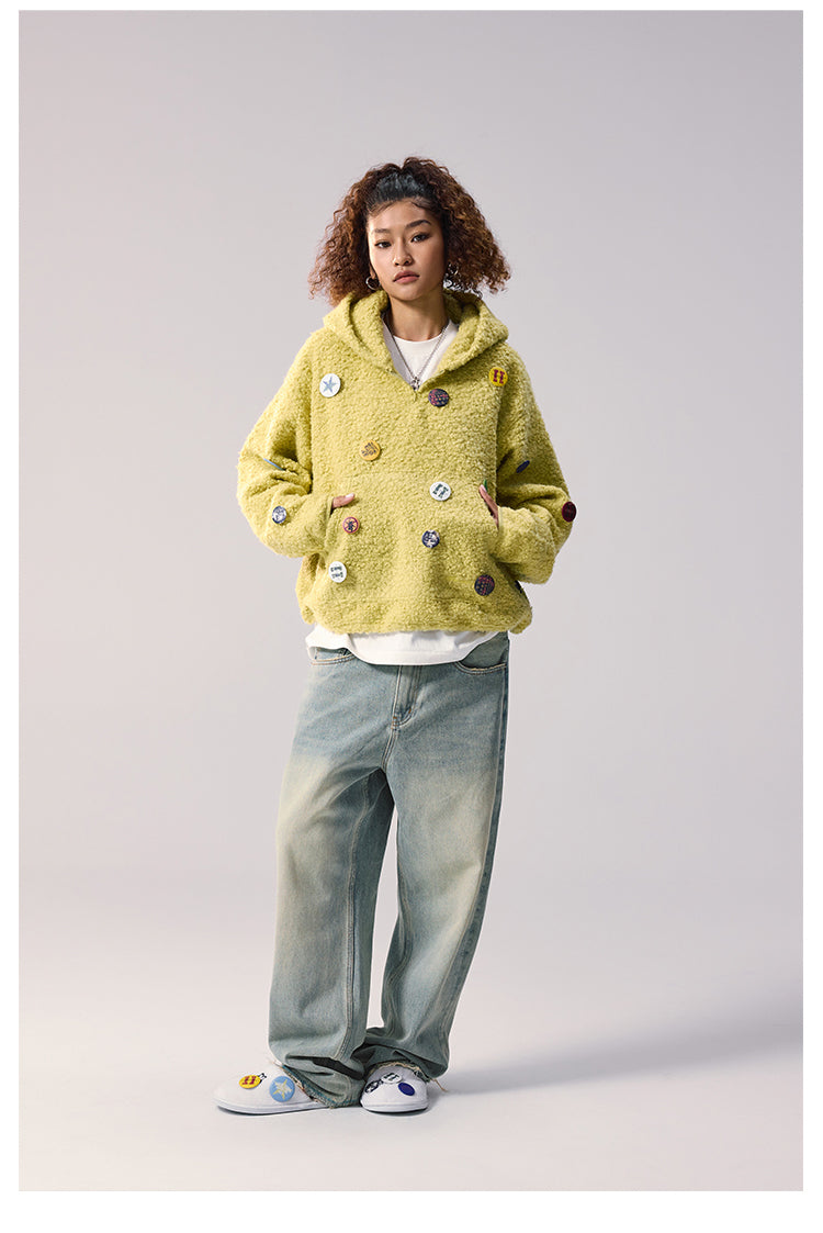 Remedy Sherpa Fleece Half Zip Hoodie