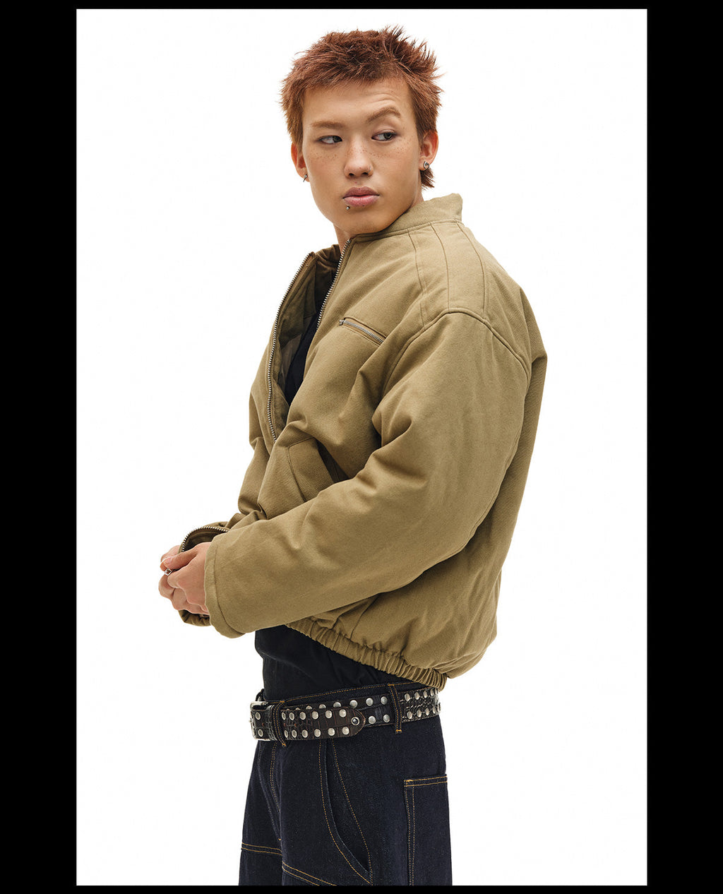NOVACAM Canvas Puffer Short Work Jacket