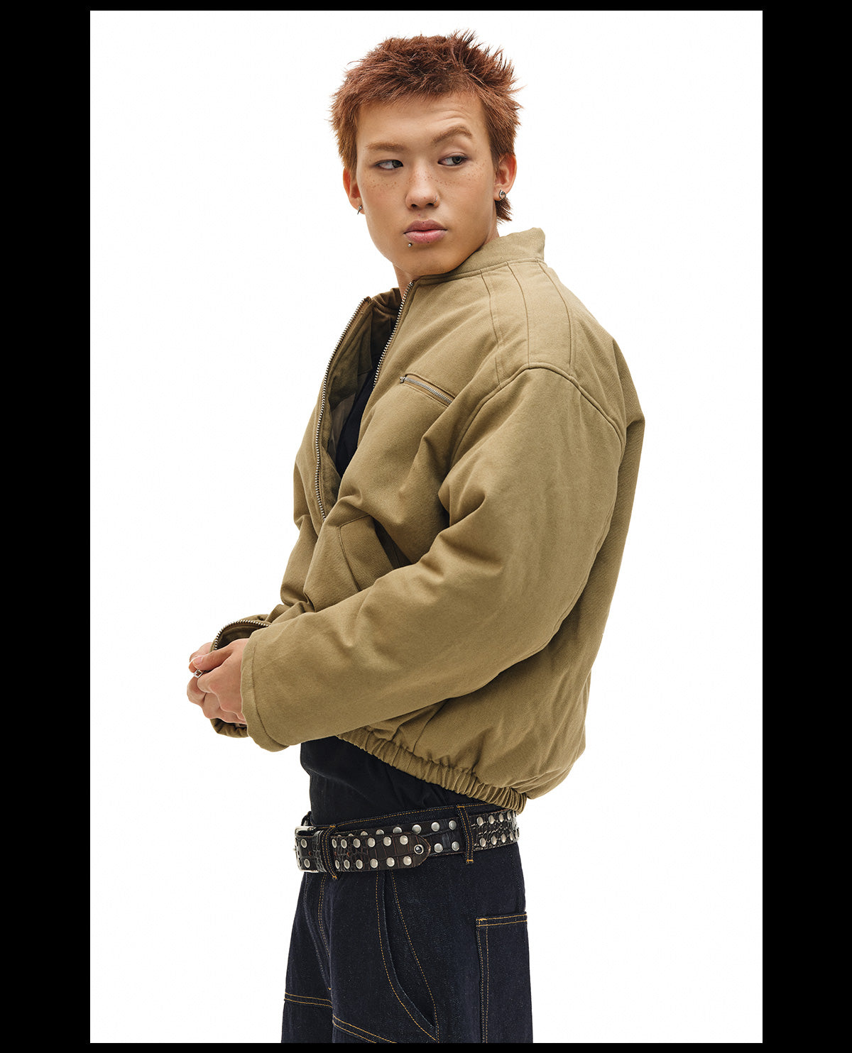 NOVACAM Canvas Puffer Short Work Jacket