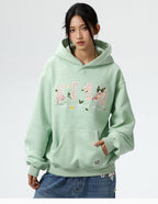 MEDM Mini Patchwork Floral Embroidered Hoodie
