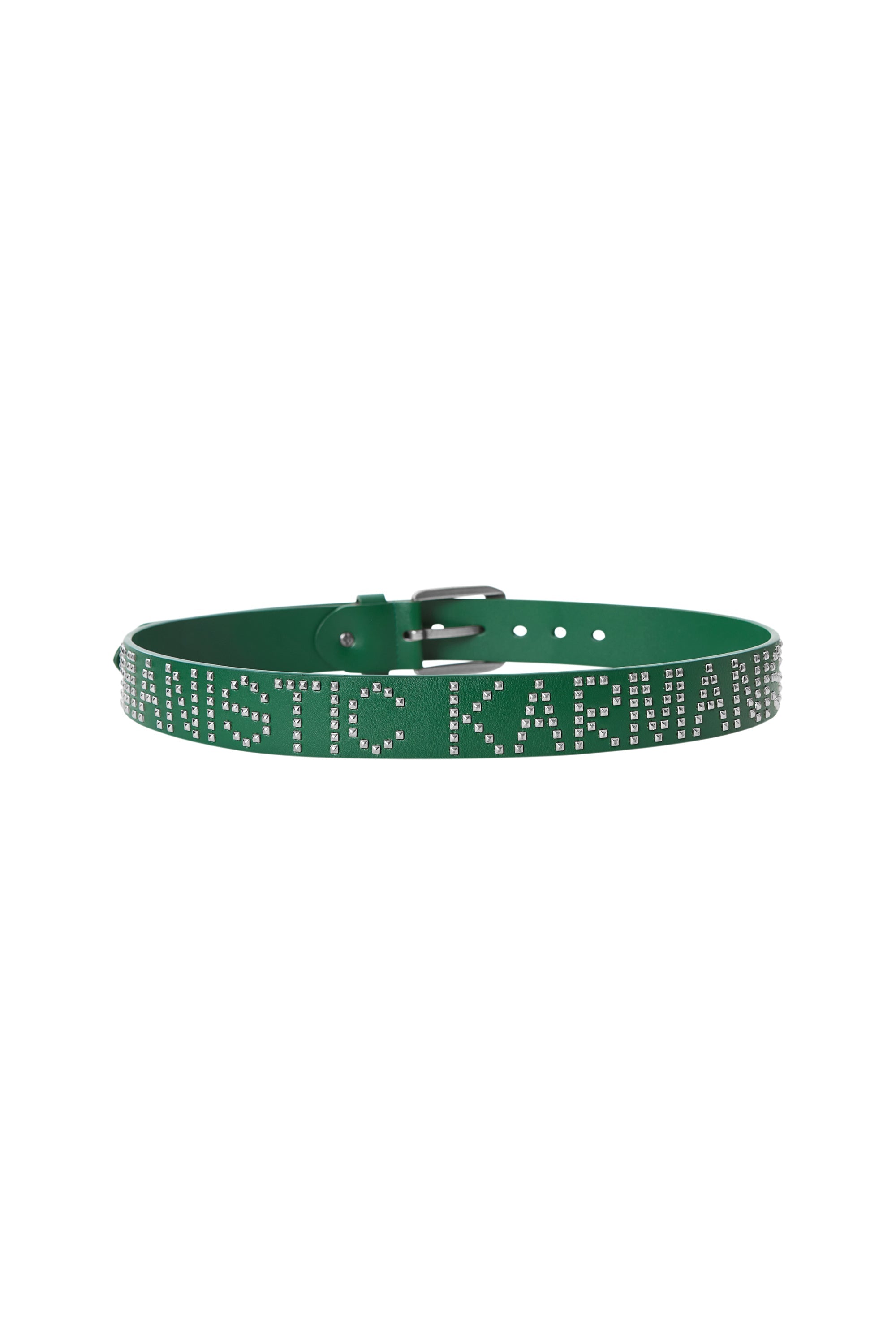 KARMANISTIC Punk Studded Logo Belt