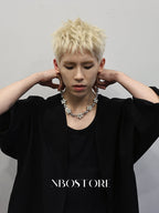 Nbostore Feeling Pearl White Flower Zirconia Necklace