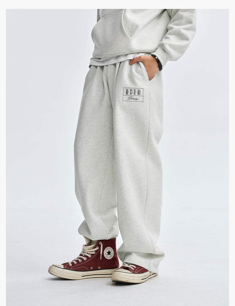 MEDM Embroidered Lettered Logo Hoodie & Sweatpants