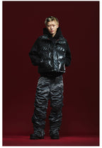 Remedy Cracked Design Puffer Vest