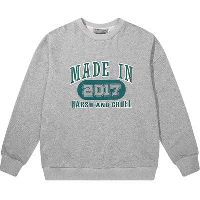 Harsh and Cruel Retro Theme Round Neck Sweatshirts