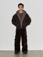 LIBERAFIT Waffle Texture Corduroy Flap Pocket Baggy Cargo Pants