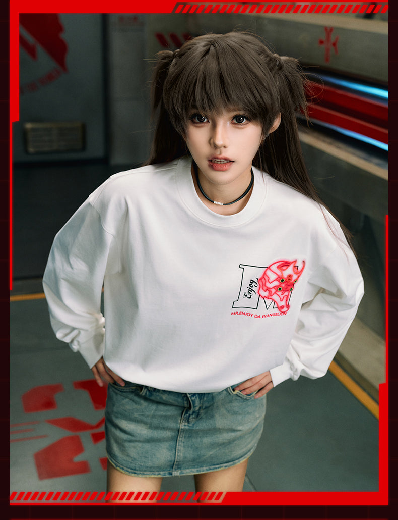 MEDM x EVA Basic Logo Long Sleeve Tee