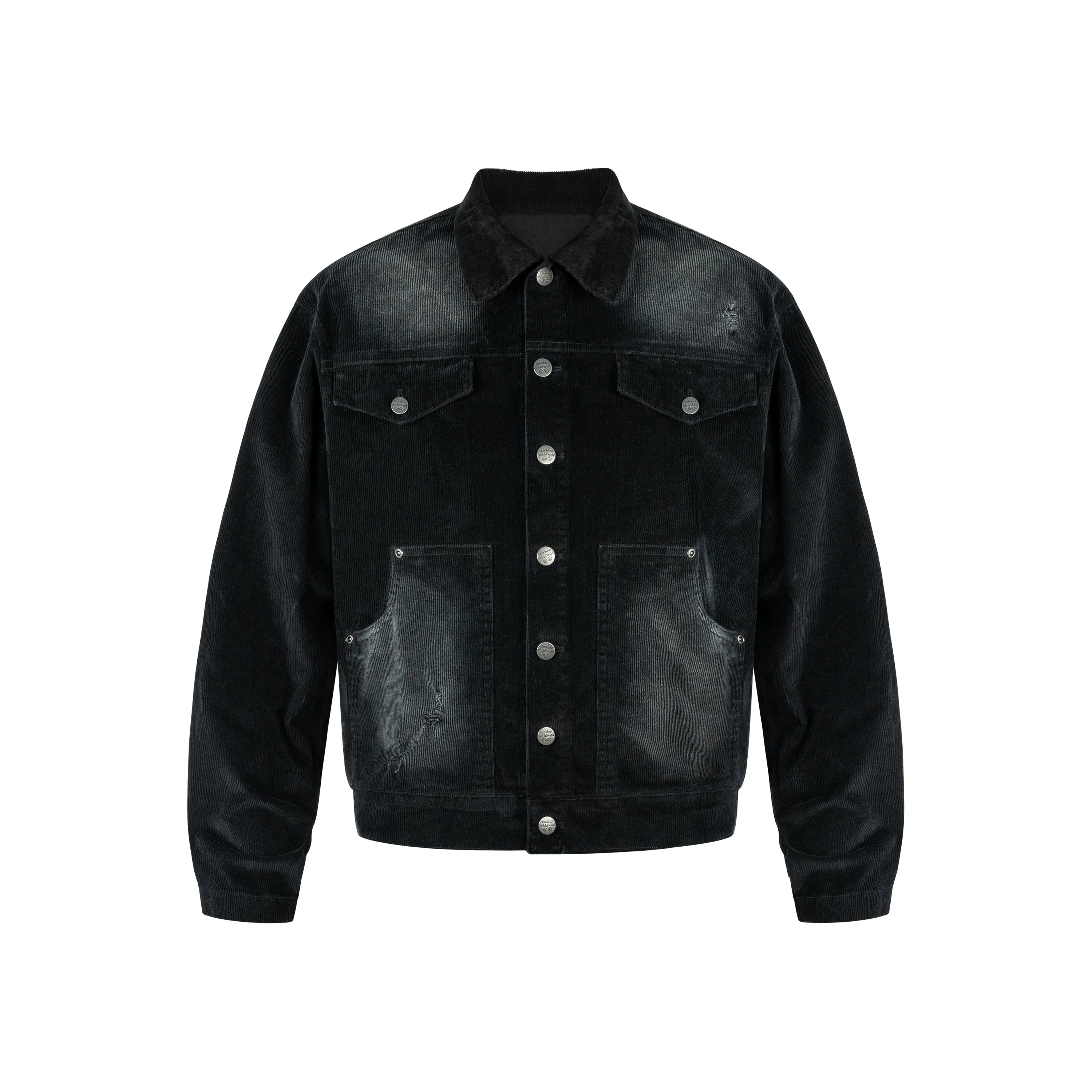 ANTIDOTE Distressed Washed Corduroy Work Jacket