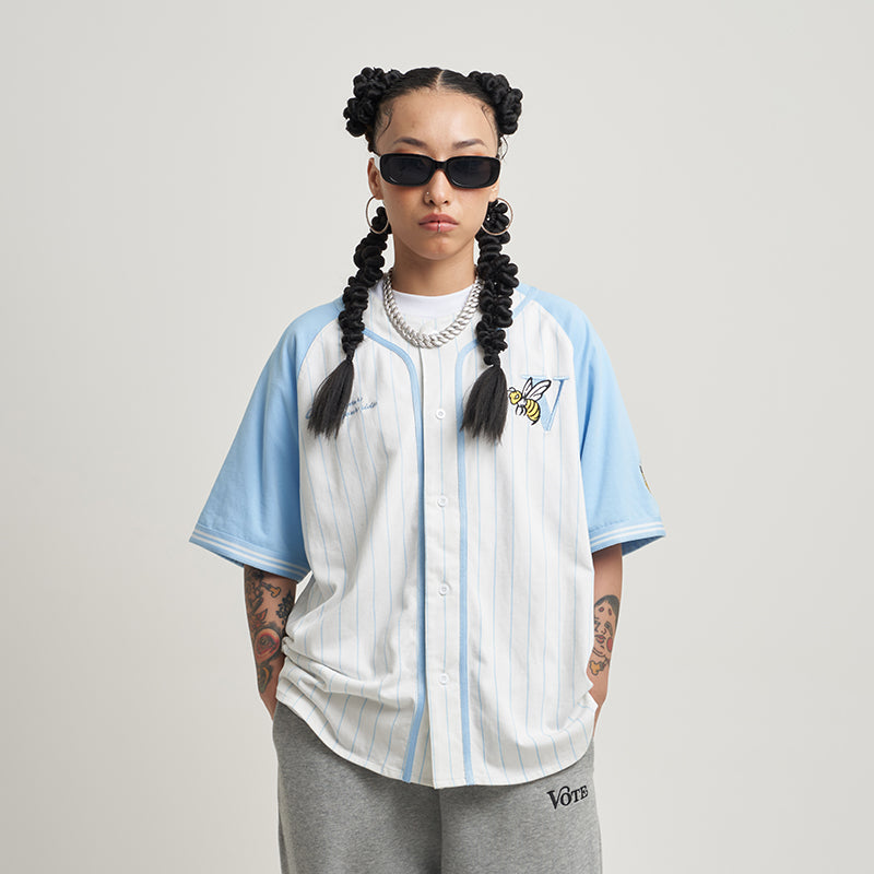 VOTE Bee Colour Contrast Baseball Shirt