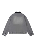 1807 Racing Graffiti Print Detroit Denim Jacket