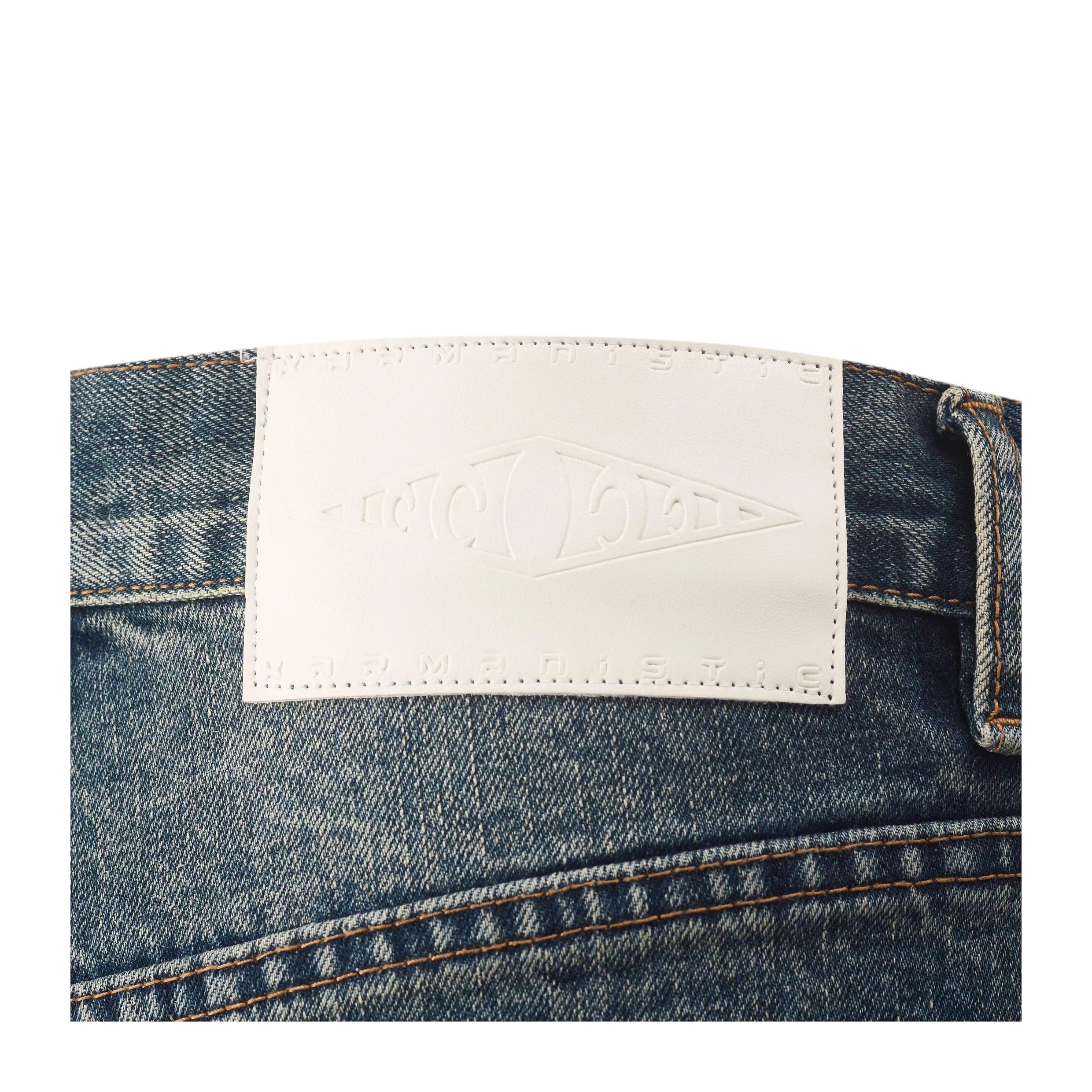 KARMANISTIC Riveted Washed Baggy Jeans