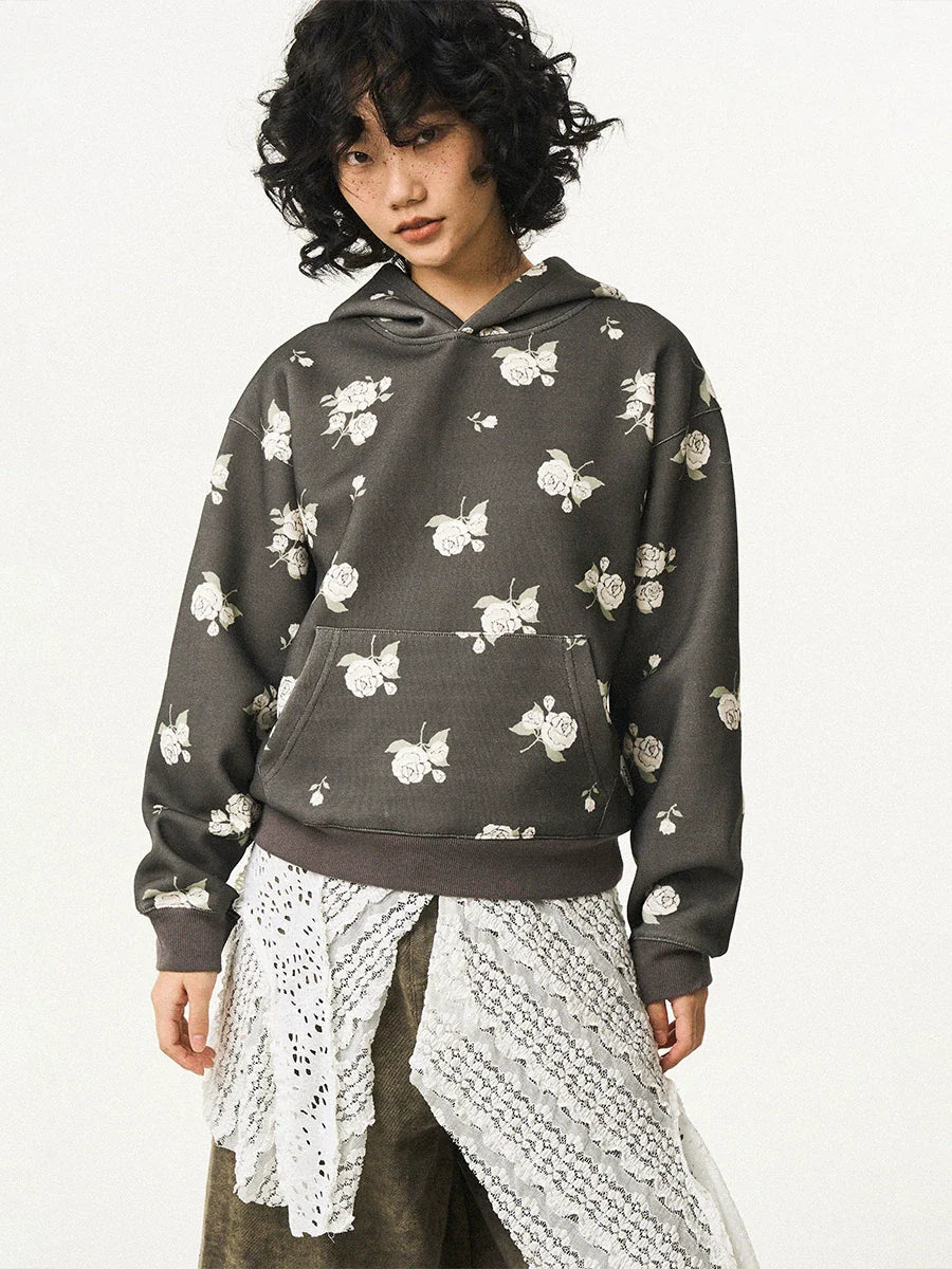EMPTY REFERENCE Rose Flower Hoodie
