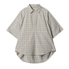 JHYQ Plaid Hot Diamond Pullover Short Sleeve Shirt