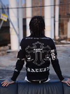 TGFCLUB 2PAC Tattoo Slim Fit Polo Knit Sweater