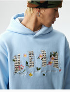 MEDM Mini Patchwork Floral Embroidered Hoodie