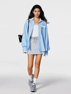 Achock Color Blocking Striped Long Sleeved Shirt