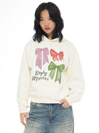 EMPTY REFERENCE Lace Bow Hand Painted Hoodie