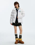 MEDM Gradient Embroidered Puffer Jacket