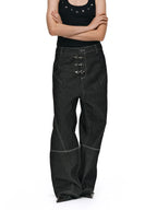 ANTIDOTE 3D Cut Stitched Denim Jeans