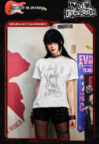 MEDM x EVA NEVER END Character Sketch Graphic Tee