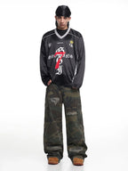 F3F Select Number 7 Crown Badge Long Sleeve Hockey Jersey