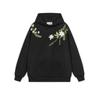 Harsh and Cruel Floral Garland Embroidered HACR Hoodie