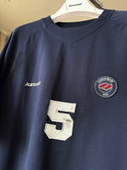 Aurocean Dirty Dye Aged Vintage Patch Embroidered Soccer Jersey Tee