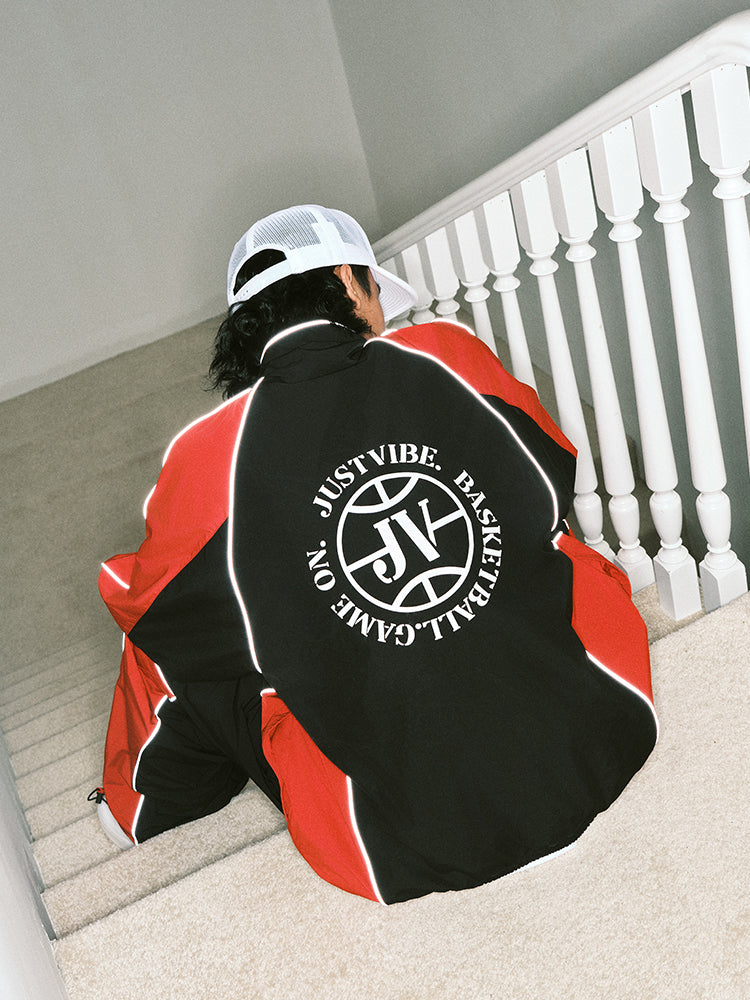 JUST VIBE Colorblock Track Jacket and Pants