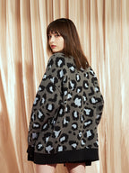 VOTE Leopard Knitted Cardigan