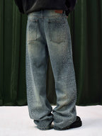 YADcrew Jeweled Rhinestone Star Washed Jeans