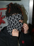 TGFCLUB All Over Logo Knit Face Mask