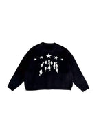 LIBERAFIT Star Jacquard Button Front Cowichan Cardigan