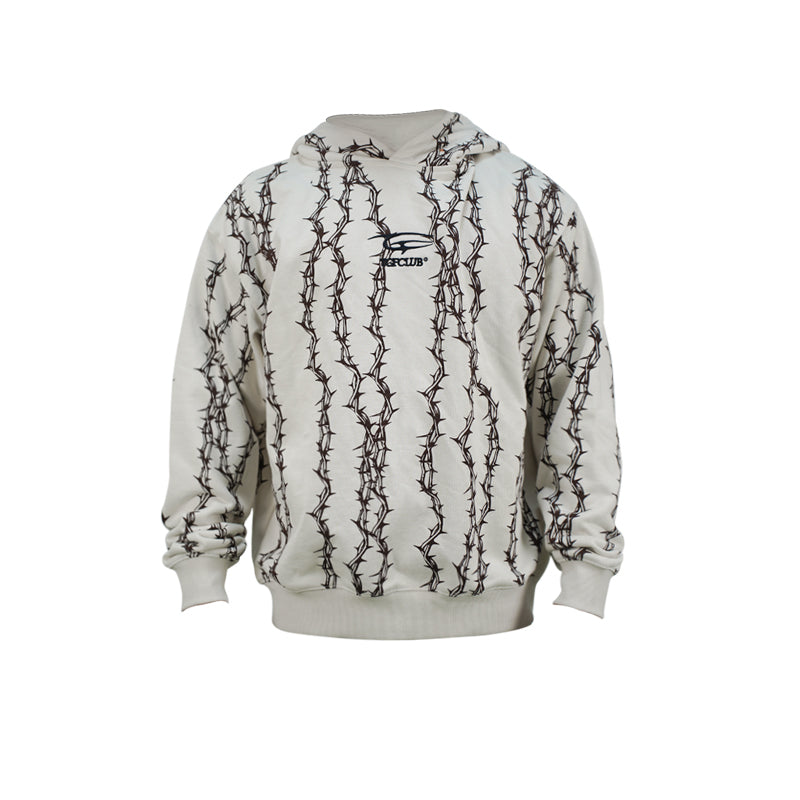 TGFCLUB Thorns Full Print Logo Embroidered Hoodie