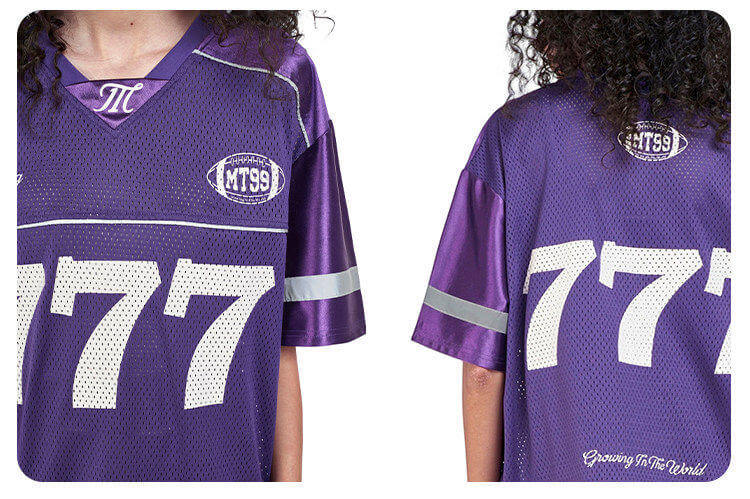 F3F Select 777 Numbering Reflective Stripe Mesh Short Sleeve Hockey Jersey