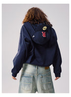 Remedy Baseball Cap Hood Zip Up Hoodie