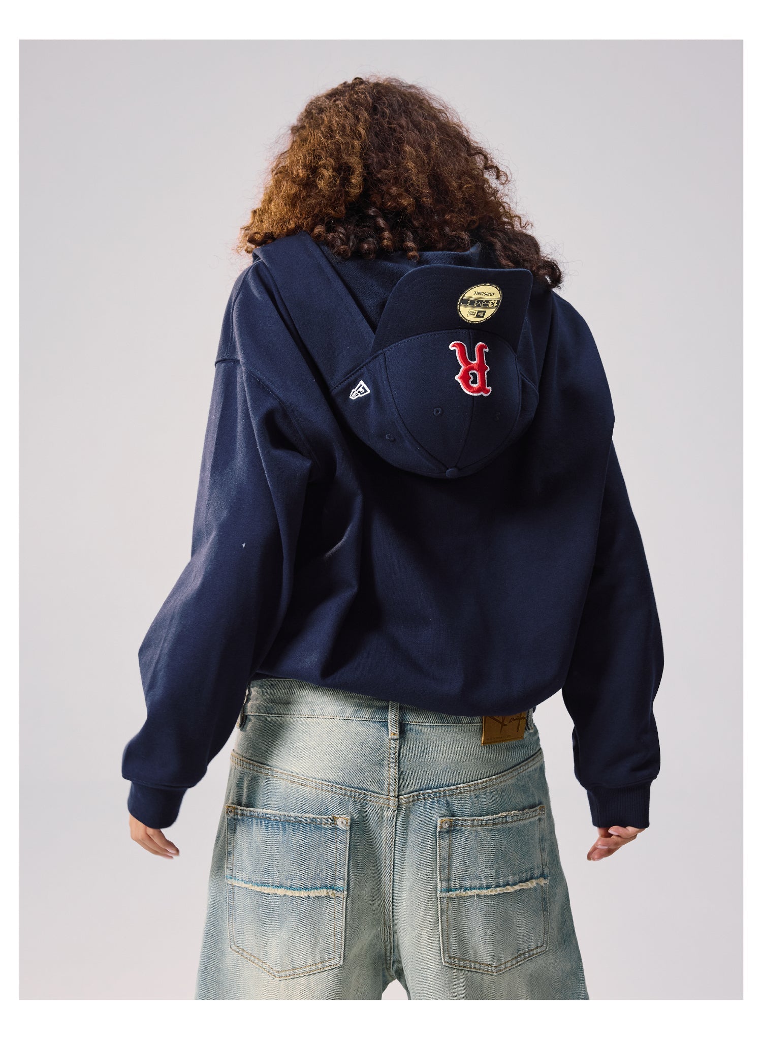 Remedy Baseball Cap Hood Zip Up Hoodie