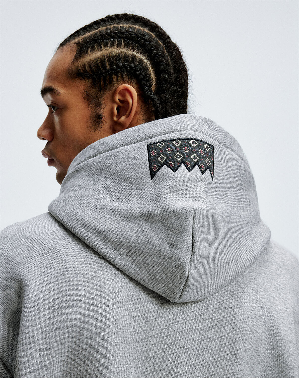 MEDM Ethnic Patchwork Hoodie
