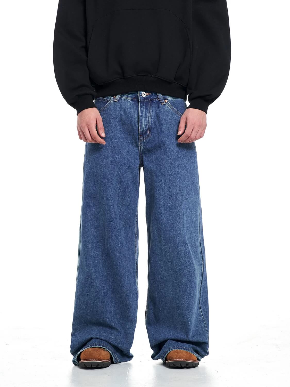 F3F Select Vintage Light Wash Baggy Jeans