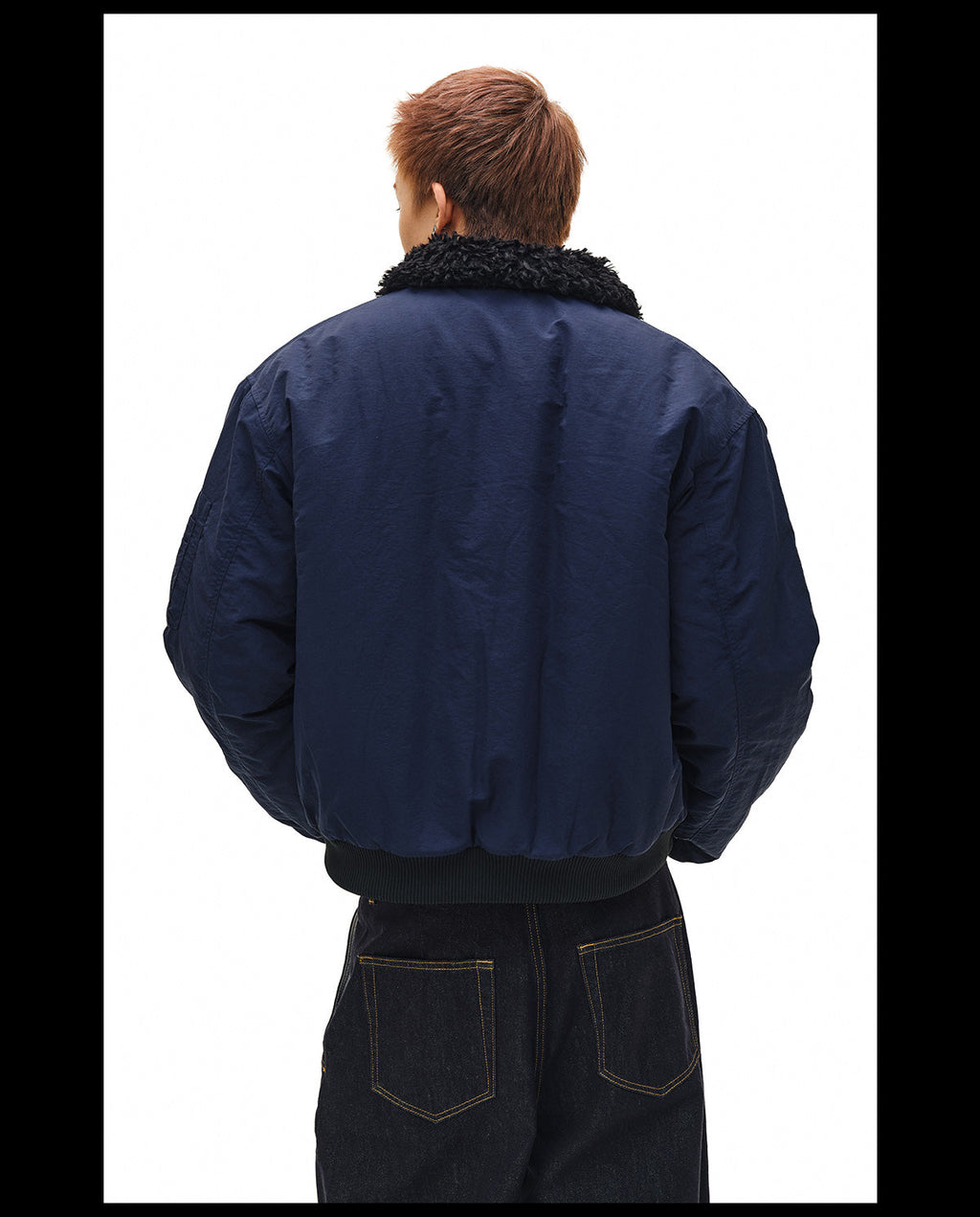 NOVACAM Fur Collar MA-1 Bomber Jacket
