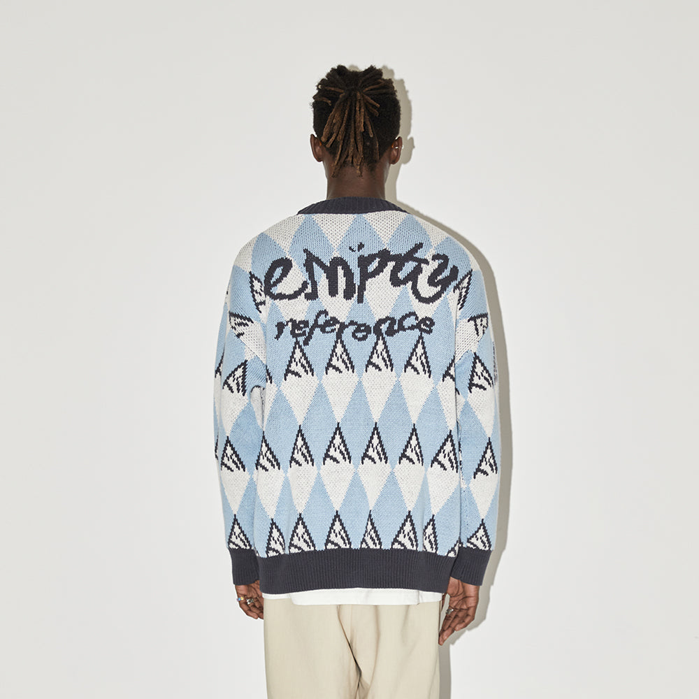 EMPTY REFERENCE Snow Mountain Stitching Cardigan