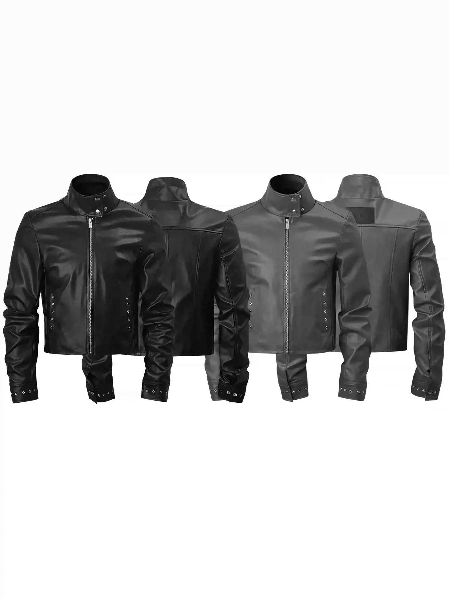 KARMANISTIC Racing Short Leather Jacket