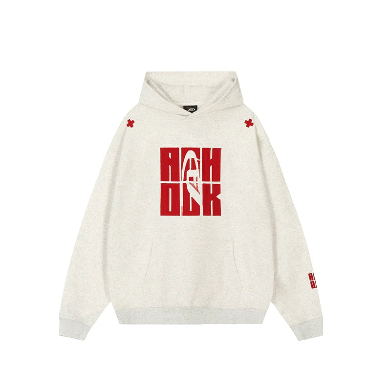 Achock Four Color Heavy Logo Embroidered Hoodie