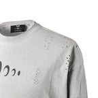 KARMANISTIC Standard Logo Washed Distressed Long Sleeve Tee